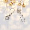 Pendientes de amor inteligentes populares transfronterizos para mujer, pendientes con incrustaciones de diamantes en forma de corazón, temperamento de moda, nuevos pendientes de Amazon