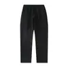 Pantalones Casuales de Algodón Peinado Lavado Estilo Nuevo de Primavera para Hombre, Sueltos y Cómodos, Pantalones de Pierna Recta Modernos y Versátiles, Pantalones Largos, Pantalones de Vestir Unisex