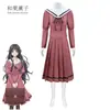 As Flores Perfumadas Florescem Graciosamente no Traje Cosplay de Riraku Kuroko, um Traje Cosplay Diário de Uniforme Escolar JK de Anime
