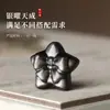 Peça Semi-acabada Esculpida Estrela de Arco de Obsidiana Prateada Natural Fábrica de Acessórios Feitos à Mão Venda Direta Acessórios para Joias DIY