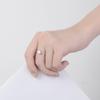 Anillo geométrico de circonita estilo ins moda japonesa y coreana temperamento personalidad sensación de diseño lleno de anillo de diamante suministro de regalo al por mayor
