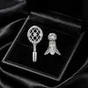 Xuping Joias Liga de Cobre Liga de Cobre Banho de Ouro Branco Brincos Design Versátil Leve Luxo para Mulheres Venda por Atacado