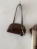 Bolso Boston de Hombro de Moda Nuevo para Mujer, Bolso Versátil de Doble Capa con Textura para Debajo del Brazo, Bolso de Commuter con Diseño de Nicho