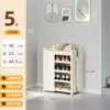 Sapateira popular de 2025 para entrada de casa, armazenamento em várias camadas para apartamentos alugados, modelo novo, fácil de instalar, sapateira dobrável