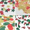 Confeti de Mesa de Navidad Alce Copo de Nieve Estrella de Cinco Puntas Lentejuelas para Lanzar Suministros para Fiesta de Navidad Regalo Accesorios DIY