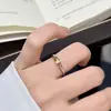 Anillo Marquise de Plata de Ley s925 Cortada a Diamante Topacio Natural Citrino para Mujer Minimalista de Nicho Delgado Versátil Anillo de Dedo