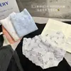 Comércio Exterior Transfronteiriço Popular Padrão Doce Puro Desejo Roupa Íntima Feminina Confortável Amiga da Pele Respirável Renda Borda Ondulada Calcinhas