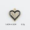 Jóias diy acessórios Europeu e Americano moda gotejamento óleo Amor acessórios liga ponto diamante galvanoplastia pulseira brincos acessórios comércio exterior