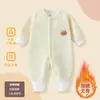 Macacões de Outono e Inverno Podem Ser Personalizados com Impressão de Logo, Baseado em Fotos e Amostras, Macacões de Lã Classe A, Roupas para Recém-Nascidos Personalizadas com Fotos