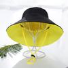 Sombrero de Mujer Estilo Coreano Sombrero de Pescador de Celebridad de Internet Sombrero de Cubeta Sombrero de Protección Solar de Estilo Japonés de Doble Cara de Ala Ancha para Sombra Sombrero de Moda de Verano para Mujer