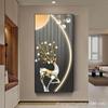 Pintura de Entrada Fulu Pintura Decorativa Simples Moderna Mural Vertical Pintura Abstrata de Entrada Pintura para Pendurar no Corredor Pintura de Fundo para Sofá
