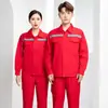 Conjunto de Roupa de Trabalho de Algodão Puro com Mangas Longas e Curtas para Homens e Mulheres, Durável com Faixas Refletivas, Adequado para Reparo Automotivo, Proteção do Trabalho, Resistente à Sujeira, Roupa de Trabalho para Fábrica e Obra
