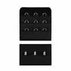 En Stock Colorido Tres Filas Dos Botones Acero Inoxidable Poliéster Negro y Blanco Sujetador de Pecho Hebilla de Tres Filas Fabricante