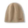 Gorro de Cachemir Grueso de Doble Capa Tejido Cálido Sin Costuras de Primera Calidad Unisex en Stock del Fabricante para Venta al por Mayor Transfronteriza