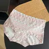 Pantalillas de algodón antibacterianas para mujer con diseño Fair Isle, entrepierna extendida y ensanchada, tacto suave y cómodo, bragas para mujer