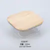 Contenedor de Almacenamiento de Alimentos de Vidrio Engrosado Resistente al Calor con Tapa de Madera de Bambú, Hermético, Apto para Microondas, para Cocinar al Vapor y Cocinar Alimentos, Fiambrera de Vidrio