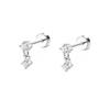 Cross-border Hot-selling Zircon Round Brincos Femininos Trendy Light Luxo High-end Sense Brincos Atacado Piercing Brincos