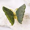 Adornos de mariposa de jade de cristal natural, piedra original pulida, artesanías de cristal, adornos de decoración de escritorio para el hogar, venta al por mayor