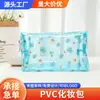 Bolsa de Viagem Personalizada com Margaridas para Cosméticos Organizador Portátil de Mão para Banheiro à Prova d'Água Lavável
