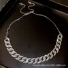 Diseño de Collar de Cadena Completa de Diamantes Hermoso para Mujer de Primavera y Verano Nuevo Collar Frío Europeo y Americano Accesorios de Joyería Personalizados para Clavícula