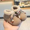 Zapatos de Algodón para Bebé 2025 Invierno Suela Suave Forrados de Felpa Engrosados Zapatos tipo Birkenstock Niñas de 1-2-3 Años Antideslizantes Zapatos para Niños Pequeños