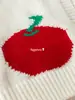 Ropa de Otoño para Niñas Cárdigan de Punto Dulce Jacquard de Frutas Moda de Otoño Versátil Abrigo Suéter Ropa Elegante para Bebé Niña