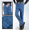 Jeans Rectos de Cintura Alta para Hombre