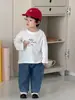 Roupas de Outono para Crianças Estilo Coreano Roupas de Outono para Crianças 2026 Roupas para Meninos Conjunto de Jeans Denim para Meninos