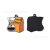 Máquina de Café Cappuccino Hielo Americano Goteo Aceite Joyería Accesorios Colgante DIY Llavero Cadena para Teléfono Móvil Colgante Hecho a Mano