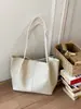 Bolsa Grande de Ombro Único Moda Tecida Grande Capacidade Texturizada Bolsa Simples Bolsa Tote Feminina para o Trabalho Novo Estilo Bolsa de Axila