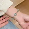 Pulseira de Metal Larga Tendência Retrô Esmalte Pingado Trabalho Pesado Fashionável Alto Valor Versátil Temperamento Único Joia Feminina Pulseira