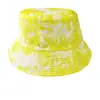Sombrero de Pescador Estilo Hip-Hop Transfronterizo, Reversible, Unisex, Sombrero para el Sol para Exteriores, Sombrero de Cubo Estampado Versátil de Moda