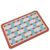 Alfombra de Piso Absorbente para Baño de Cuadros Simples Alfombra de Baño para Tocador de Baño Alfombra de Baño de Lodo Diatomeas Antideslizante