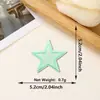 Parche Bordado de Estrella de Cinco Puntas con Purpurina de Nuevo Estilo, Accesorios de Ropa y Equipaje de Venta Caliente Transfronteriza, Parche Decorativo Termoadhesivo