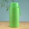 Taza Térmica al Vacío de Acero Inoxidable 1L Boca Ancha Color Sólido 304 Portátil Asa de Silicona Taza de Agua con Popote Taza de Café para Uso en Automóvil