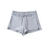 Pantalones cortos deportivos de cintura baja para mujer, con cordón, ultracortos, adelgazantes, rectos, para correr, de estilo americano, novedad de verano de 2024