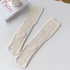 Calcetines de punto grueso de moda para mujer de otoño e invierno, calcetines de chenilla sueltos para mujer, medias cálidas, absorbentes de sudor, antibacterianos, desodorantes, calcetines de media pantorrilla