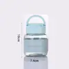 Soporte para teléfono móvil taza regordeta linda mini portátil vaso de agua de vidrio anti-quemaduras aislado taza de leche taza de café taza de regalo