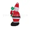 Navidad 1.35m Inflable Mano Sosteniendo Paquete de Regalo Papá Noel Luz LED Iluminada Figura de Aire con Regalo Adorno 3D
