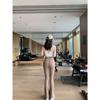 Pantalones acampanados para mujer, mallas deportivas versátiles para uso diario, adelgazantes, de cintura alta y pierna ancha, pantalones casuales de yoga