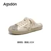 Pantuflas de Mocasín Augu Shiden para Mujer 2026 Nuevas de Verano Zapatos Casuales de Suela Gruesa Zapatos Ligeros de Media Pantufla