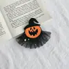 2026 Nuevo Sombrero de Mago Calabaza de Halloween Diadema Festival Broma Divertida Goma para el Cabello Lado Calavera Pinza para el Cabello Accesorios para el Cabello