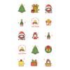 Tatuagem Adesiva Pequeno Padrão de Natal Cor Festa Pequena Fofa Desenho Animado Infantil Feriado À Prova D'água Duradoura Dedo MINI