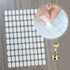 Adhesivo de doble cara ovalado de 8x13 mm para almohadilla de uñas en lugar de placa de esmalte de uñas arcilla pegajosa usar almohadilla de uñas pegatina de pie de muñeca