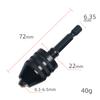 Portabrocas eléctrico Yun Bei Ajustable de Tres Mordazas de Cambio Rápido Mango Hexagonal Portabrocas para Broca Helicoidal 0.3 mm-8mm