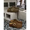 Zapatos de mujer estilo Birkenstock retro, nuevos mocasines casuales de punta cerrada para otoño 2026, calzado femenino versátil y moderno