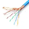 Cable de Red Gigabit Cat6 Doble Blindaje Categoría 6E Stp4*2*0.57 de Cobre Libre de Oxígeno para Monitoreo de Ingeniería Uso Doméstico 300