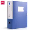 Caixa para Arquivos Deli 5680 20mm A4 Velcro Caixa de Armazenamento Caixa de Arquivos de Plástico PP Caixa de Recibos Azul