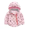 Ropa Infantil Ropa de Neopreno Forrada de Polar para Niños Primavera y Otoño Cortavientos para Bebé Abrigo de Polar con Capucha para Niños Grandes Moda Estilo Occidental