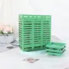 Cesta Retangular de Plástico com Bandeja, Espuma Floral, Carro de Casamento, Arranjo de Flores para Floricultura, Decoração de Casamento, Espuma Floral Quadrada com Ventosa